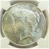Image 2 : 1925 Peace $1, NGC 65, sharply struck w/blazing satiny luster