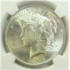 Image 2 : 1923 Peace $1, NGC MS63, Sharply struck! Frosty!