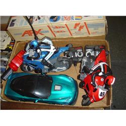LOT 3 RC RADIO CONTROL TYCO JADA MOTORCYCLE CAR