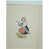 Image 2 : LOT 4 VINTAGE POSTCARDS GIRLS WATERCOLOR