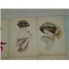 Image 6 : LOT 30 VINTAGE POSTCARD WOMEN WATERCOLOR GH LAMBIN