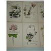 Image 2 : LOT 5 VINTAGE POSTCARD WOMEN WATERCOLOR FAIRMAN