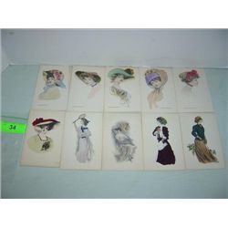 LOT 3 VINTAGE POSTCARDS DIXON G&B HAPPY BIRTHDAY