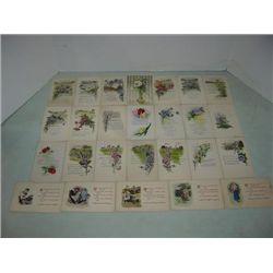 LOT 57 VINTAGE POSTCARDS EASTER THANKSGIVING