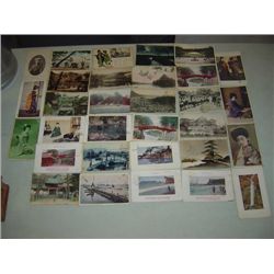 LOT 90 VINTAGE POSTCARDS JAPAN CHINA