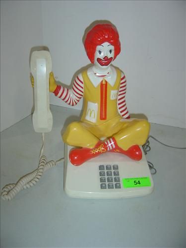 1980 MCDONALDS RONALD MCDONALD TELEPHONE PHONE