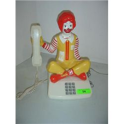 1980 MCDONALDS RONALD MCDONALD TELEPHONE PHONE