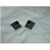 Image 1 : 950 SILVER AND ONYX EARRINGS