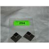 Image 2 : 950 SILVER AND ONYX EARRINGS