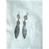 Image 2 : 925 STERLING SILVER AND ONYX DROP EARRINGS