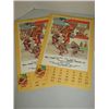 Image 2 : LOT VINTAGE ADVERTISING CALENDARS PINS