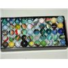 Image 3 : LOT 50 MARBLES MIXED BRAND CATS EYE VITRO PELTIER