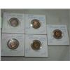 Image 1 : LOT 5 INDIAN HEAD PENNY CENT US CURRENCY