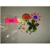 LOT 5 VINTAGE FASHION JEWELRY FLORAL PINS