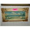 Image 1 : 1950S MEDITERRANEAN SEA LANDSCAPE WATERCOLOR PRINT