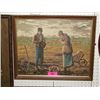 Image 2 : PAIR VINTAGE PAINT BY NUMBERS FARM FIELD SCENE