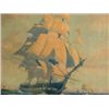Image 2 : GORDON GRANT 1927 FRIGATE SAILING SHIP LITHO PRINT