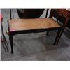 Image 2 : EMPIRE VICTORIAN WALNUT CANE RUSH TABLE