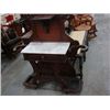 Image 2 : EMPIRE VICTORIAN MARBLE TOP HALL TREE EASTLAKE