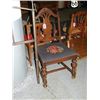 Image 1 : VICTORIAN EASTLAKE CHAIR CROSS STITCH SEAT