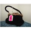 Image 1 : ANTIQUE VINTAGE BLACK BEADED HANDBAG