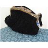 Image 3 : ANTIQUE VINTAGE BLACK BEADED HANDBAG