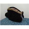 Image 4 : ANTIQUE VINTAGE BLACK BEADED HANDBAG