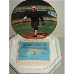DELPHI BRADFORD EXCHANGE CHRISTY MATHEWSON PLATE