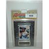 Image 1 : ERNIE BANKS AUTOGRAPH BASEBALL CARD ON DISPLAY