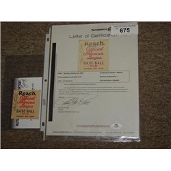 BABE RUTH SIGNED AUTOGRAPHED BOX TOP