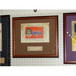 BABE RUTH ADVERTISING RUTH CANDY SIGNATURE