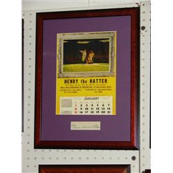 GEORGE HERMAN RUTH PRINT & SIGNATURE