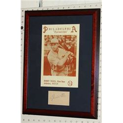 JIMMIE FOXX SIGNATURE PHILADELPHIA ATHLETICS PRINT