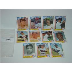 LOT 11 ZIPLOC PROMOTIONAL BASEBALL CARDS