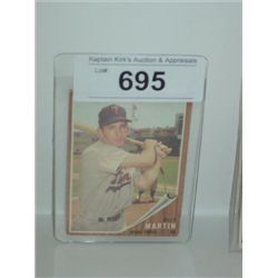 TOPPS #208 BILLY MARTIN BASEBALL CARD TWINS