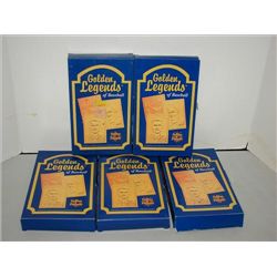 LOT 5 GOLDEN LEGENDS OF BASEBALL CARDS