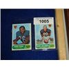 Image 1 : LOT 2 1968 TOPPS FOOTBALL CARDS BENNIE MCRAE