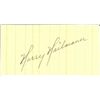 Image 1 : HARRY HEILMAN CUT SIGNATURE AUTOGRAPH