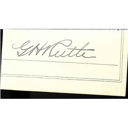 BABE RUTH CUT SIGNATURE AUTOGRAPH