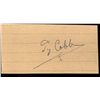 Image 1 : TY COBB CUT SIGNATURE AUTOGRAPH