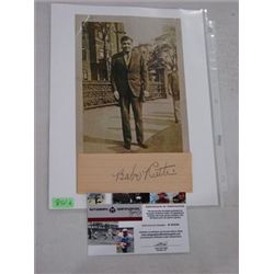 BABE RUTH CUT SIGNATURE WITH PRINT