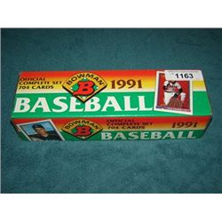 UNOPENED BOWMAN 1991 BASEBALL CARDS COMPLETE SET