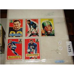 LOT 5 1950S FOOTBALL CARDS TOPPS BOWMAN ROOKIE