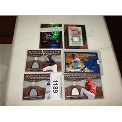 LOT 6 BASEBALL JERSEY CARDS ROWAND ORDONEZ SOSA