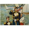 Image 2 : PRE-1900 GERMAN NAVAL PRINT ADMIRAL+ IN UNIFORMS AT SEA