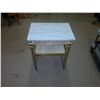 Image 2 : Marble top side table with guilt finish