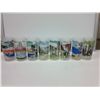 Image 1 : Set of 8 Drinking glasses, with California scenes  H 5.5in