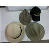 Image 1 : Four Mens hats, HMCS Calgary, Gillie Wool, Christys Panama, Young An