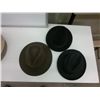 Image 1 : Three mens hats Biltmore, Robert Hall, Indiana Jones