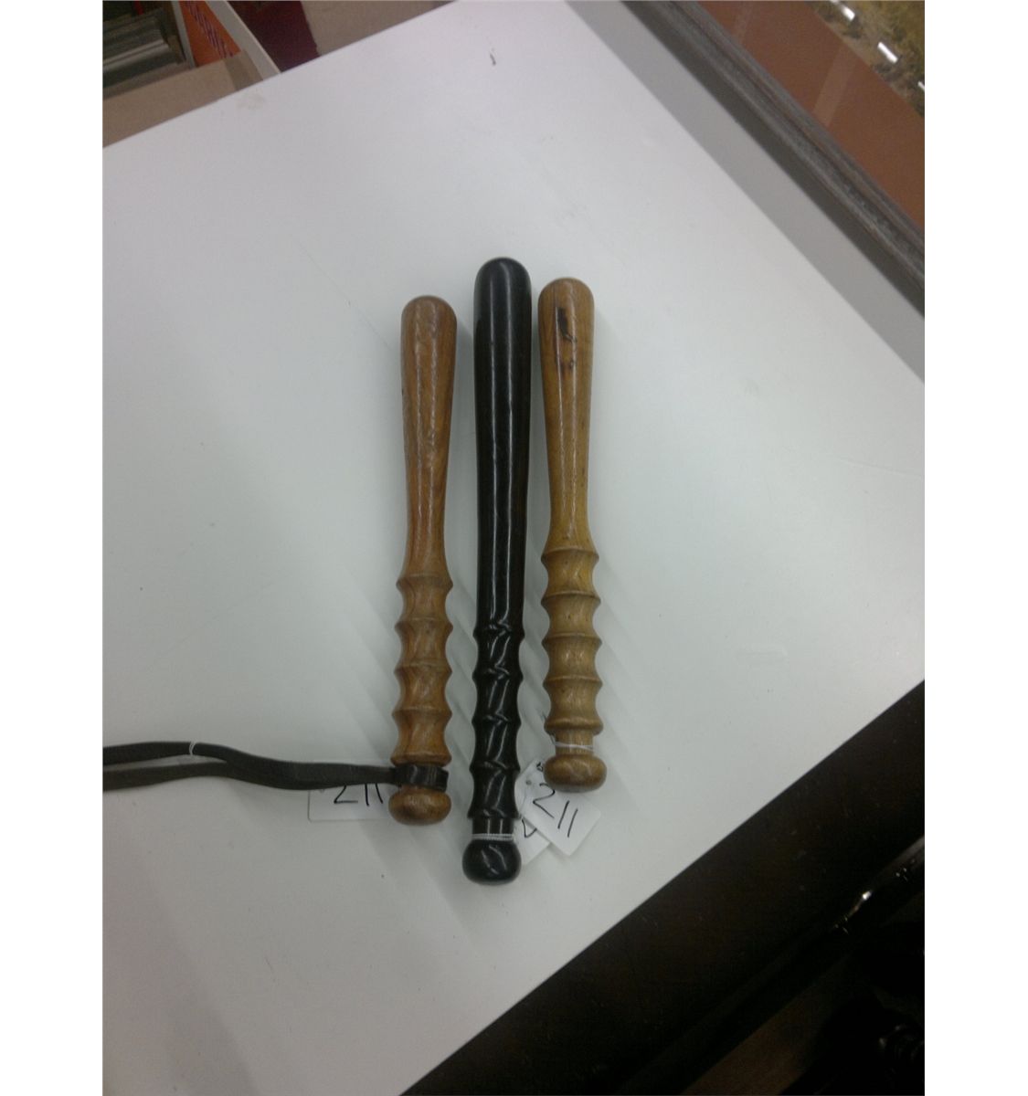 Three Antique Billy Clubs